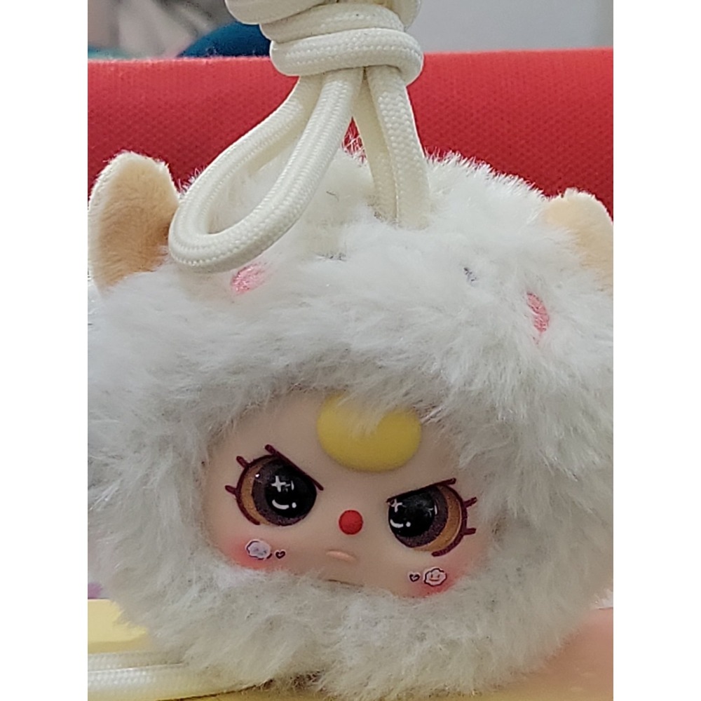 CONFIRMED * Baby Three * Phone Lanyard * White Cow Special Eyes Open Box.
